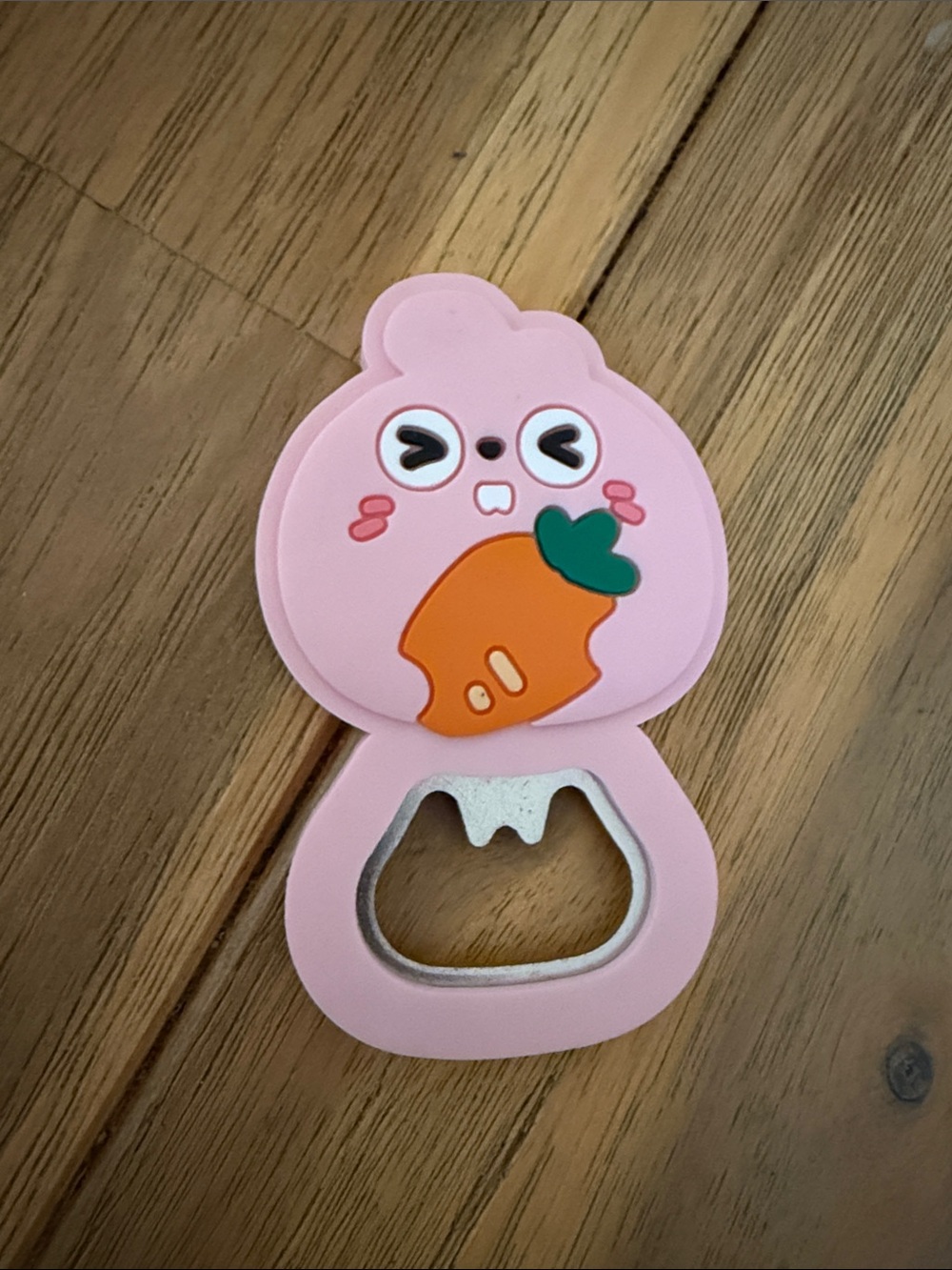Cute Pink Cartoon Fruit Keychain Bottle Opener